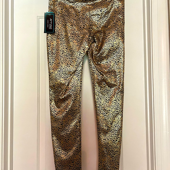 Gold/Black Leopard Design Pants - Picture 2 of 8